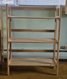 Blond Wood Folding Bookcase