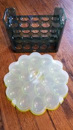 Fridge Egg Holder And Deviled Egg Carrier