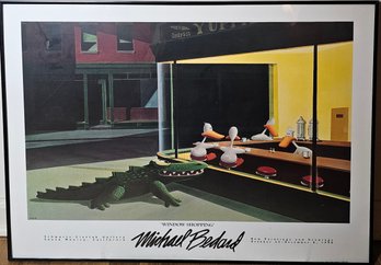 Michael Bedard Window Shopping 1989 Framed Poster