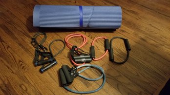 Yoga Mat & Exercise Bands