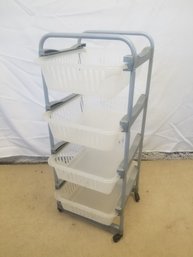 Multifunctional Storage Drawer Cart With Wheels