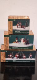 Department 56 Snow Village Accessories  ( North Poles Elves, Nut About Broomball, Tailored For You