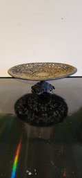 Vintage Cast Iron Pedestal Centerpiece Bowl