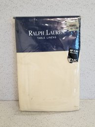 NEW Ralph Lauren Beige 60' X 84' Tablecloth - Original Packaging