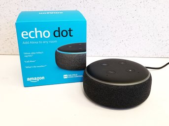 Amazon ECHO Dot (3rd Generation) With Power Adapter - Box