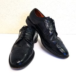 Men's Allen Edmonds MacNeil Mens Wingtip Black Leather Oxford Shoes Size 10B