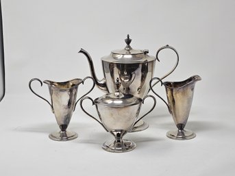 Forbes Bros. Silver Tea Set, Four Pieces