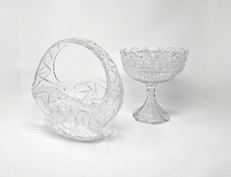 Two Brilliant Cut Crystal Decor