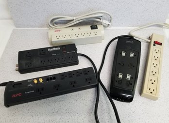 Lot Of Various Size Surge Protectors And Power Strips
