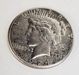 1924 Silver Peace Dollar(100 Years Old)