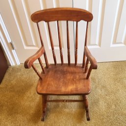 Classic Children's Spindle Back Rocking Chair