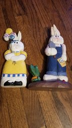 Set Of 2 Spring Bunny Decor