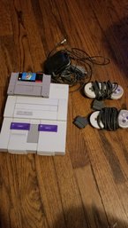 Super Nintendo System With Super Mario World Game