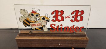 Vintage B & B Stinger Liquor Advertising Sign