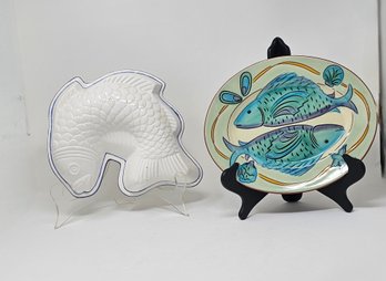 Fishing For Tableware, 2 Pieces