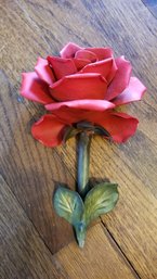 Ceramic Red Rose