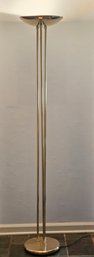 Three Standard Brass Torchiere