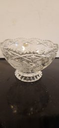 Cut Lead Crystal Candy Dish