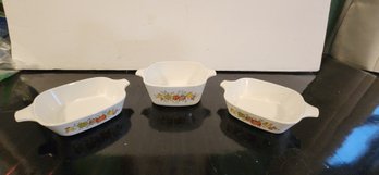 Vintage Spice Of Life Pyrex Corningware Casserole Dishes