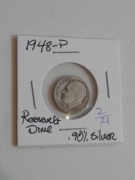 1948 P Roosevelt Dime .90 Silver 206