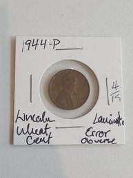 1944 P Lincoln Wheat Cent (error) 211