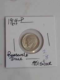 1964 P Roosevelt Dime .90 Silver 220