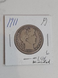 1911 Half Dollar 221