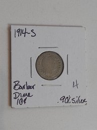 1914 S Barber Dime .90 Silver 226