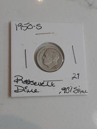 1950 S Roosevelt Dime .90 Silver 237