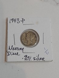 1943 P Mercury Dime .90 Silver 243