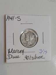 1941 S Mercury Dime .90 Silver 245