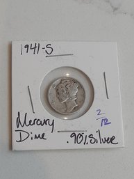 1941 S Mercury Dime .90 Silver 260