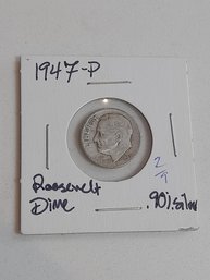 1947 P Roosevelt Dime .90 Silver 281