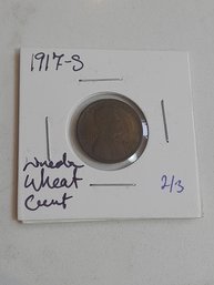 1917 S Lincoln Wheat Cent 284