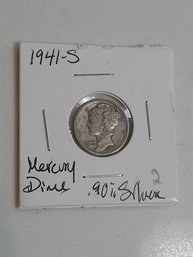 1941 S Mercury Dime .90 Silver 289