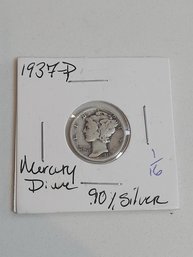 1937 P Mercury Dime .90 Silver 295