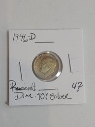 1946 D Roosevelt Dime .90 Silver 299