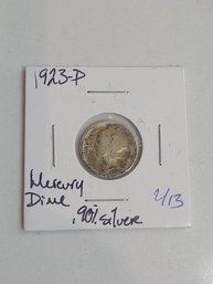 1923 P Mercury Dime .90 Silver 309