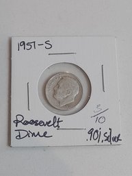 1951 S Roosevelt Dime 317