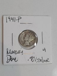 1941 P Mercury Dime .90 Silver 318