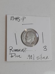 1948 P Roosevelt Dime .90 Silver 322