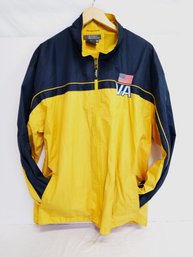 Men's Ritchie's Sportswear Yellow/navy Windbreaker Jacket Size XXL