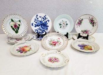 Lovely Assortment Of  Vintage Mismatched Luncheon/dessert Plates - 13 Plates