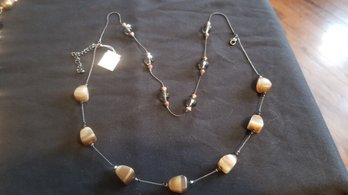 Lia Sophia Brown Bead Style Necklace