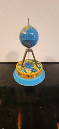 Vintage Tin Spinning Globe