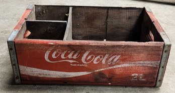 Vintage Coca Cola 2 Litter Wooden Crate