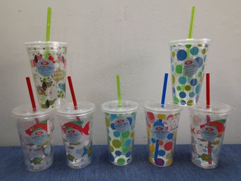 Insulated Tumbler Cups With Straws