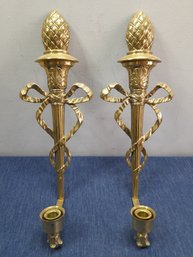 Hand Crafted Lacquered Candle Wall Sconces