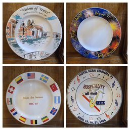 Vintage Collector Charger Plates Made Expressly By Syracuse China For The Ezra Cornell Hotel