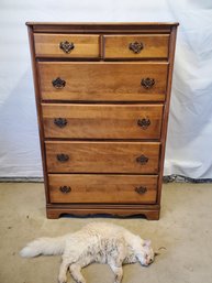 Vintage Jamestown Sterling Masonite Six Drawer Wood Traditional Styled Dresser